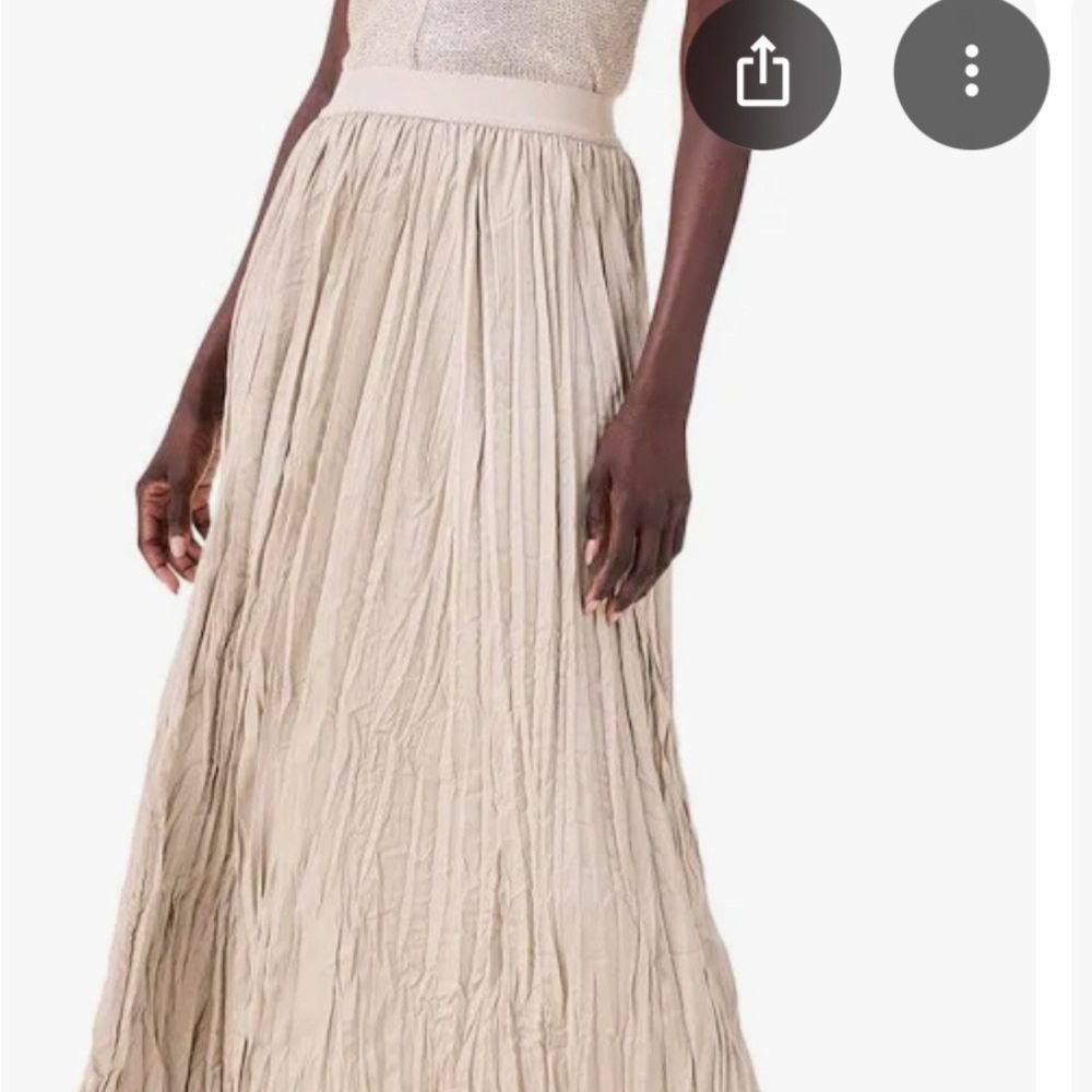 Nic + Zoe Crinkle Crush Maxi Skirt - NWOT